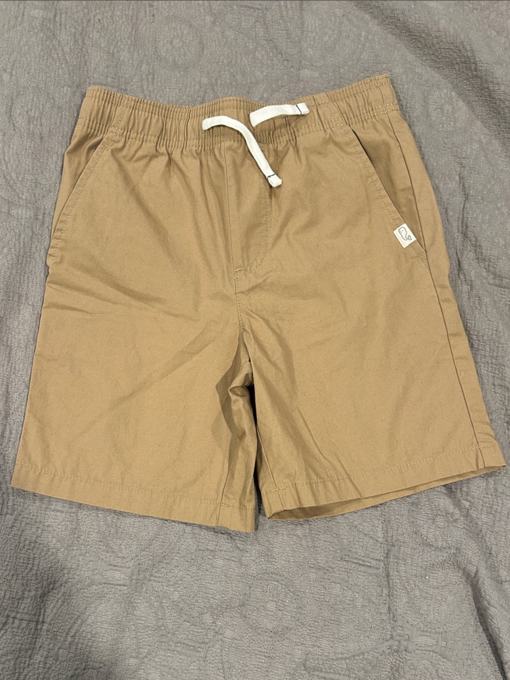 Boy’s VV Drawstring Khaki Shorts
